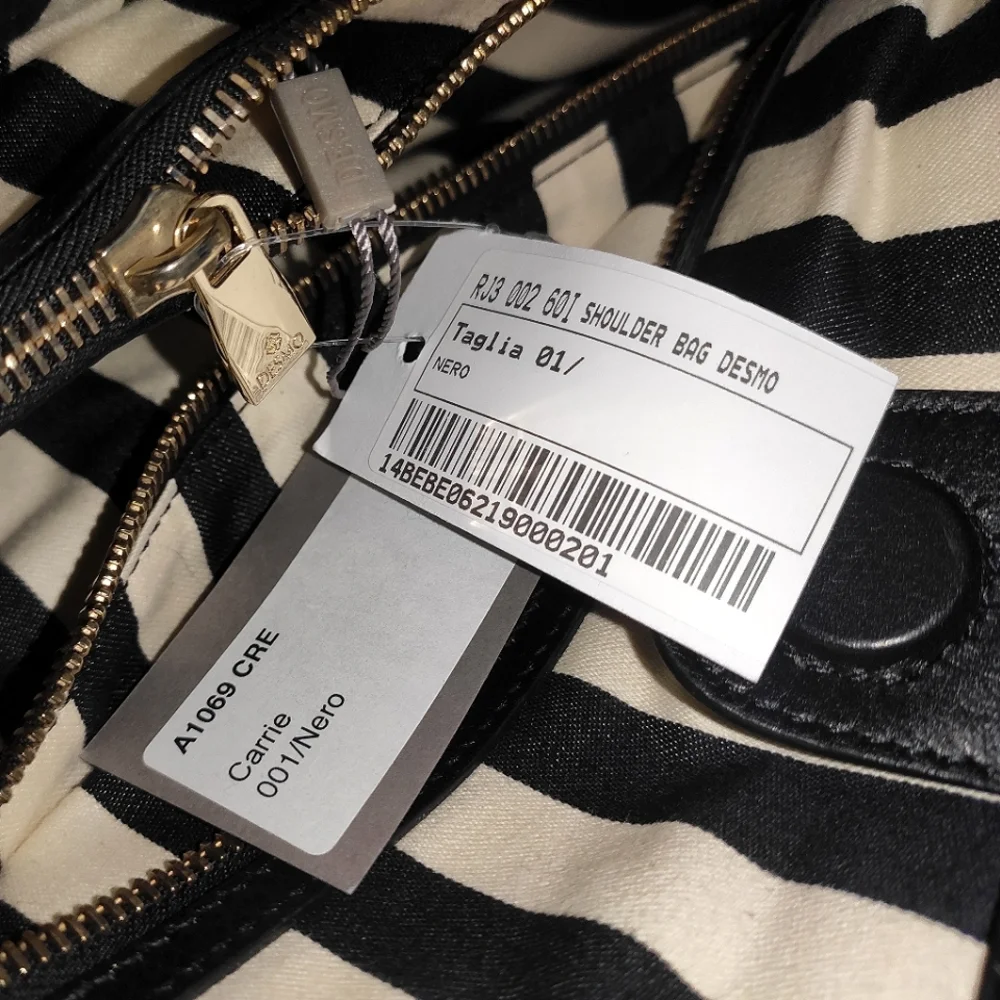DESMO Large Croc Effect Leather Carrie Hobo